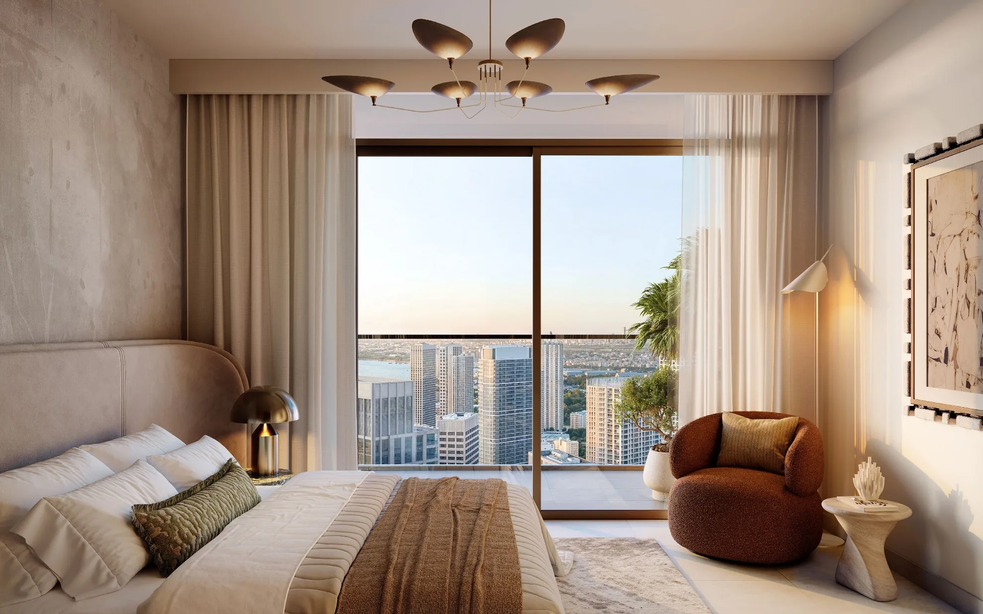 Warm open-plan residence at Lunaya Terraces